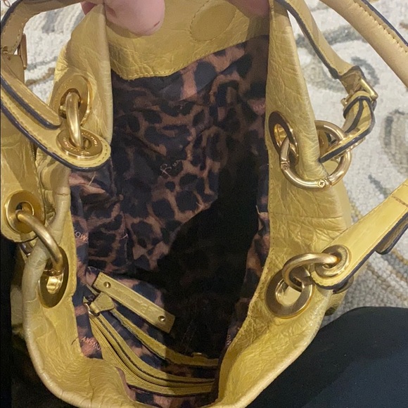 💕 B. Makowsky yellow leather large tote bag 💕 - Picture 11 of 16